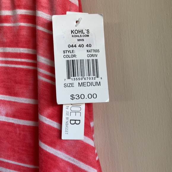 Joe B Women’s Skirt Size Medium Color - Coral and White - Picture 7 of 9